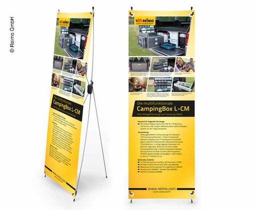 [REIMO-953502] X-Banner Kamp Kutusu L-CM DE