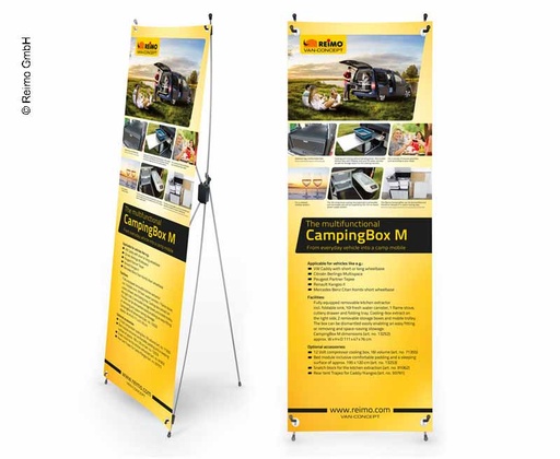 [REIMO-953503] X-Banner Kamp Kutusu M EN