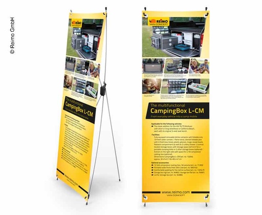 [REIMO-953505] X-Banner Kampinbox L-CM İngilizce
