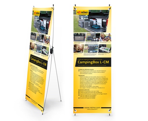 [REIMO-953508] X-Banner Kampinbox L-CM Fransızca
