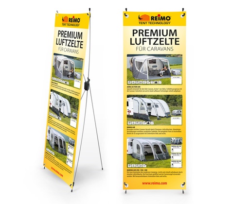 [REIMO-953519] X-Banner Havalı Çadır Karavan Almanca