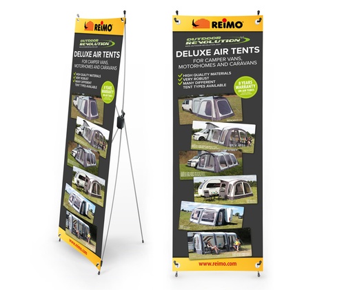 [REIMO-953529] X-Banner Çadır Outdoor Evolution İngilizce