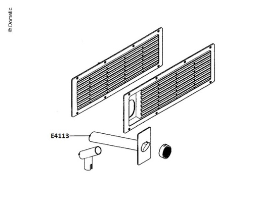 [REIMO-E4113] Komple Egzoz Borusu U=195mm