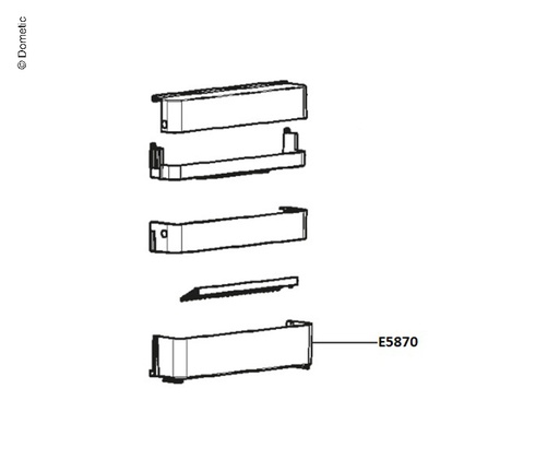 [REIMO-E5870] Alt Kapı Saklama Gözü L=411mm