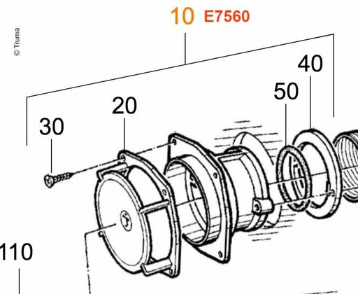 [REIMO-E7560] Komple Duvar Bacası