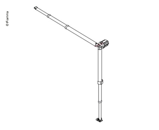 [REIMO-E8246] Gergi Çubuğu, Sol + F35 250 Destek Ayağı
