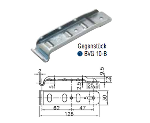 [REIMO-E9394] Karşılık Kapak Kilidi BVG10-B