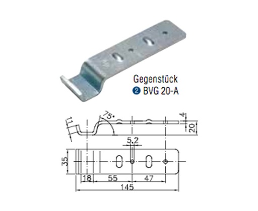 [REIMO-E9395] Karşılık Kapak Kilidi BVG20-A